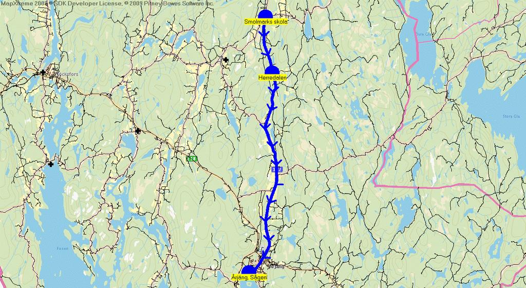 2011-08-15 19:34:36 Karta för Tur 6559 M - F 6559 14.30 14.