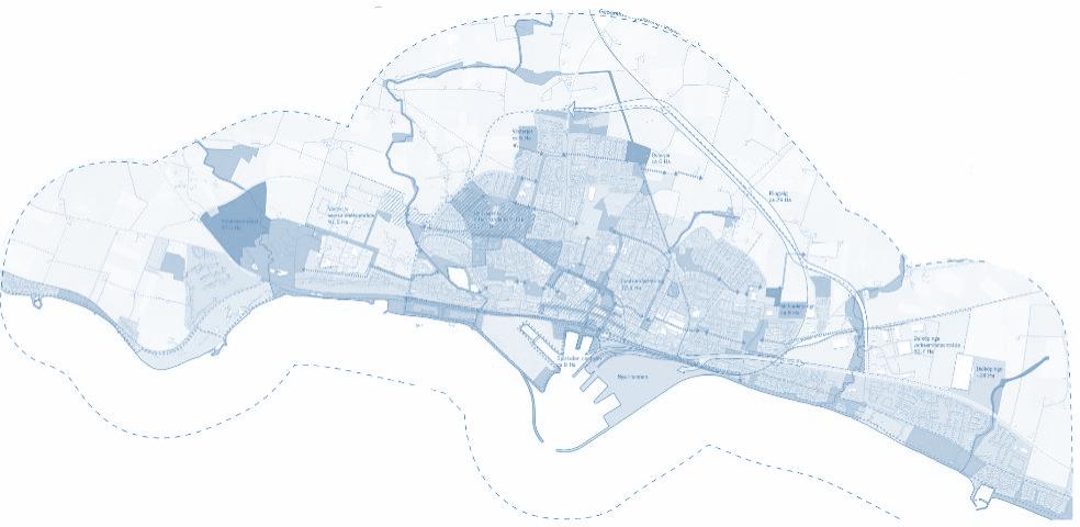 Kuststad 2025 5 delprojekt RINGVÄG och ny hamninfart KOMMUNIKATION BUSINESS CENTER med