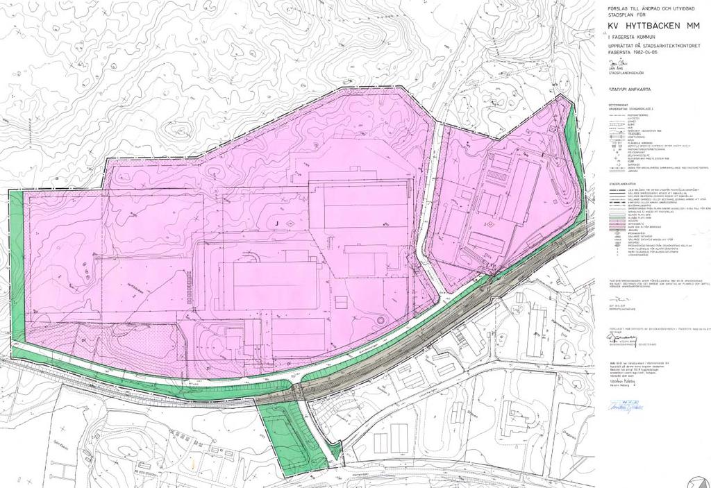 SAMRÅDSHANDLING 4 (6) PLANDATA Läge Området ligger inom Hyttbäckens industriområde, sydväst om Fagersta centrum.