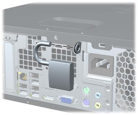 Hänglås Bild C-2 Installera ett hänglås HP Business PC