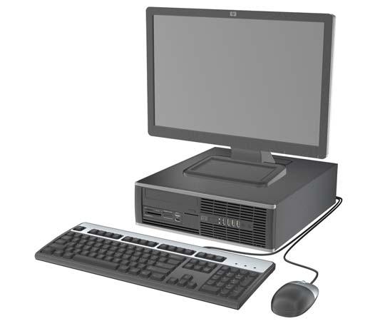 1 Produktens funktioner Standardfunktioner Funktionerna hos HP Compaq Small Form Factor varierar beroende på modell.