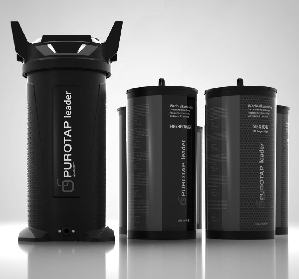 SE Demineraliserat varmvatten fungerar perfekt i varje anläggning PUROTAP leader Installation Funktion Drift Underhåll Maximal effekt Utbytespatroner Säker övervakning Mineraler och