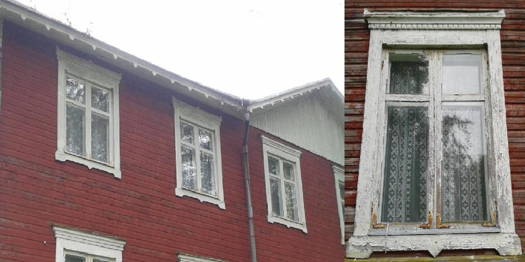 S i d a 11 Bild 12. Detaljer från bondstugans exteriör.