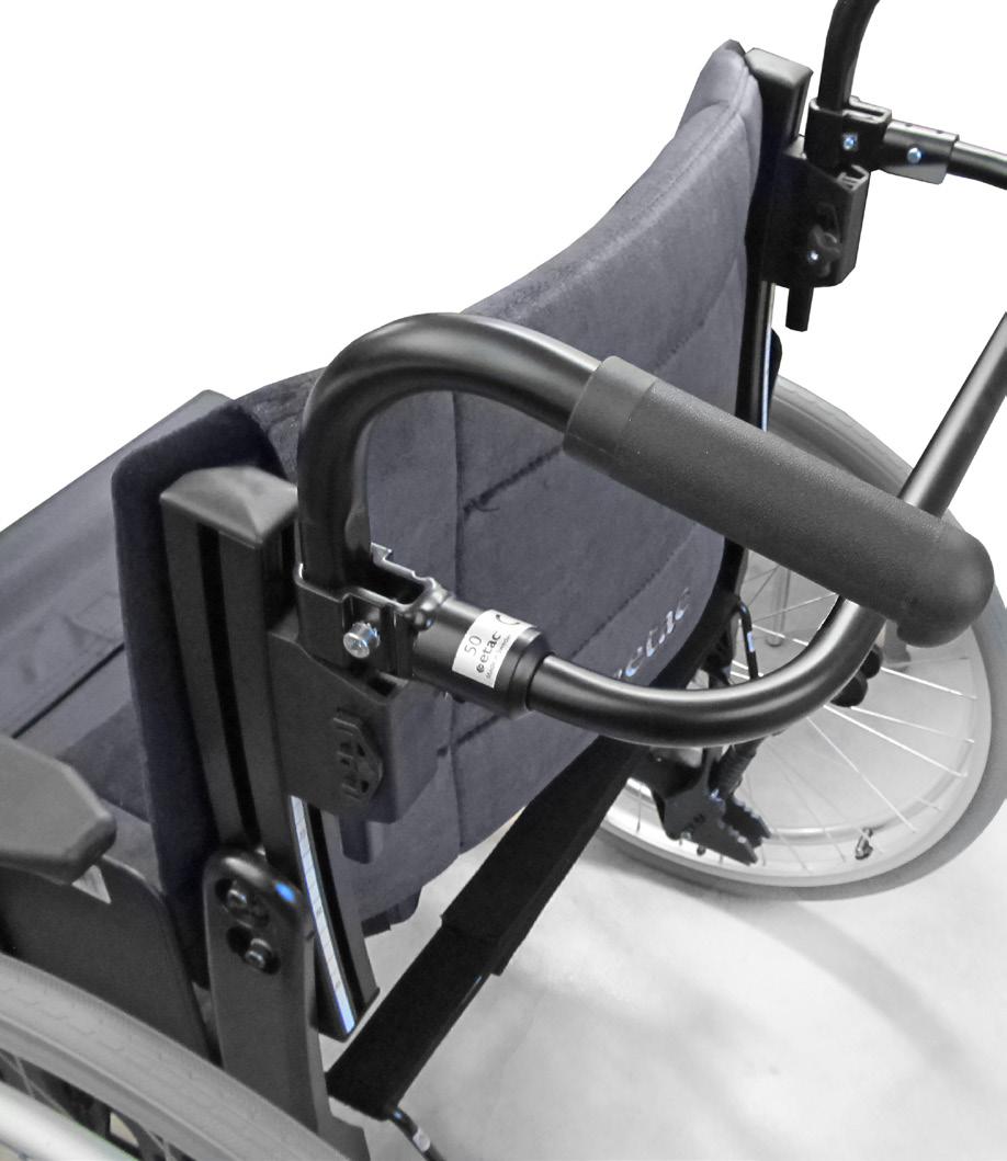 Mobility and Seating Solutions Gäller Etac Cross 5, Cross 5 XL Ryggöverdrag Ryggöverdragen har gjorts bredare