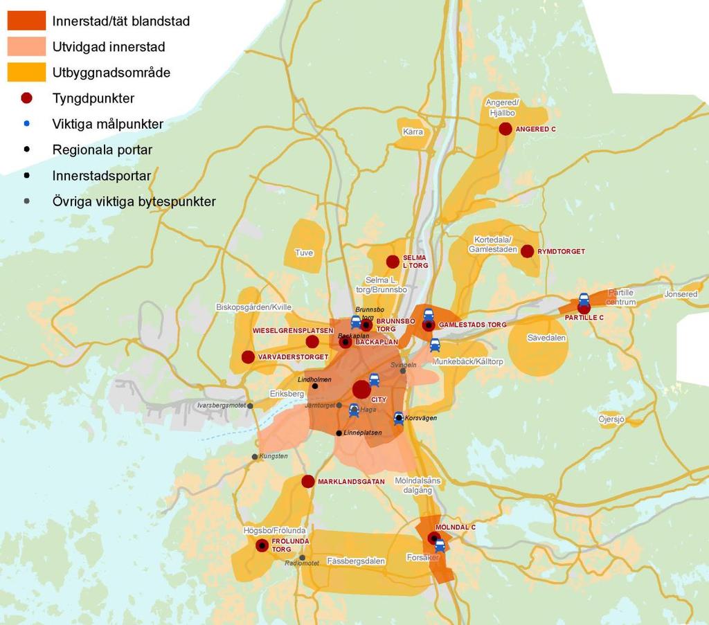 Platser kollektivtrafiksystemet En regional port är en funktion i kollektivtrafiksystemet, det är de yttre viktiga bytespunkterna där den regionala KomFort-trafiken ansluter till det lokala
