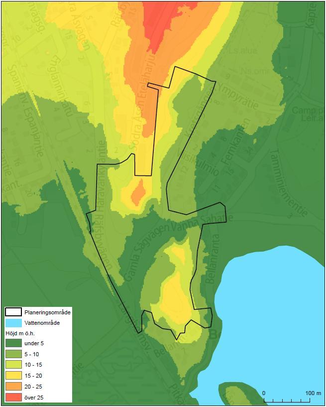 1 1. UTGÅNGSPUNKTER 1.1 Allmän beskrivning av området Planeringsområdet ligger i södra delen av Lovisa tätortsområde, cirka 1,5 kilometer från centrum. Planeringsområdet utgör cirka 8,6 hektar.