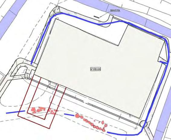 Utifrån ovanstående resultat kan en smärre rekonstruktion av vapenhusets utbredning låta sig göras.