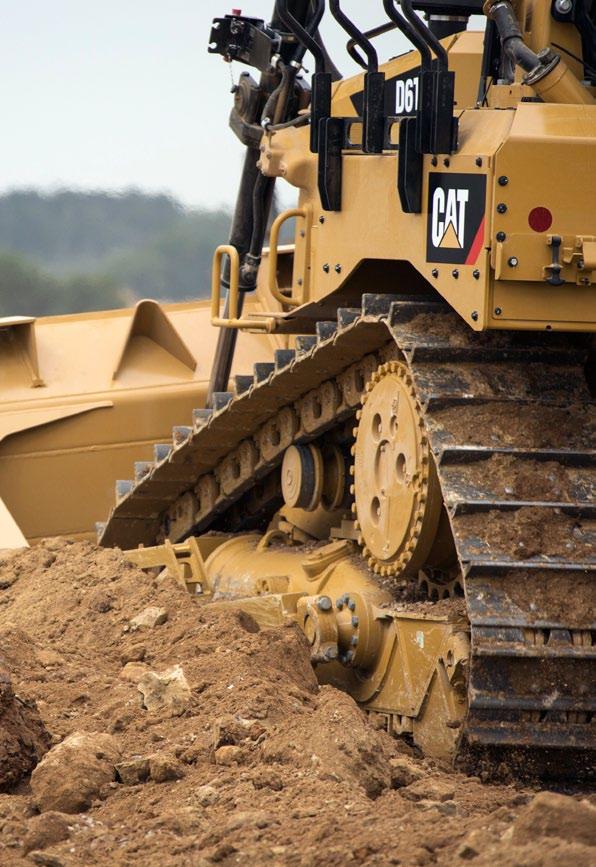 Utrustad för jobbet Optimera din maskin Underrede Caterpillars upphöjda drivhjulskonstruktion bidrar till att skydda viktiga komponenter från hårda stötar och erbjuder en modulär konstruktion som är