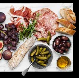 crudo och antipasto misto.