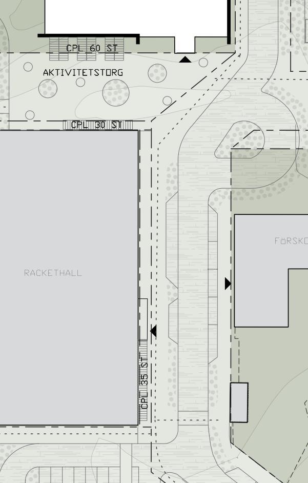 Figur 8 Cykelparkering Vad gäller cykelparkering för framtida ännu ej beslutade anläggningar antas, enligt tidigare redovisade antaganden, att behovet av cykelparkeringsplatser inte kommer överstiga