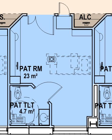 USA. 42 patient rooms per unit (all private).
