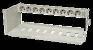 1/SXAA 130 266/35 Säkringspanel, ETSI, centrerad Anpassad för att monteras i standard ETSI-fäste med centrerad placering,