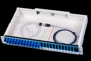 .. 24xSC 48/NBAA 101 36/F...48xSC ODF 19, KB112, med fanouter 19 ODF-enhet KB112 med förmonterade 4-ribbon fanouter.