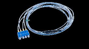 Fanout Fanouter, fibersvansar och tillbehör Fanout Fanouter består av en ribbon-fiber (bandfiber) med kontakter i ena änden.