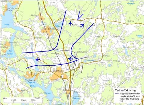 Flygvägskorridorer för starter från