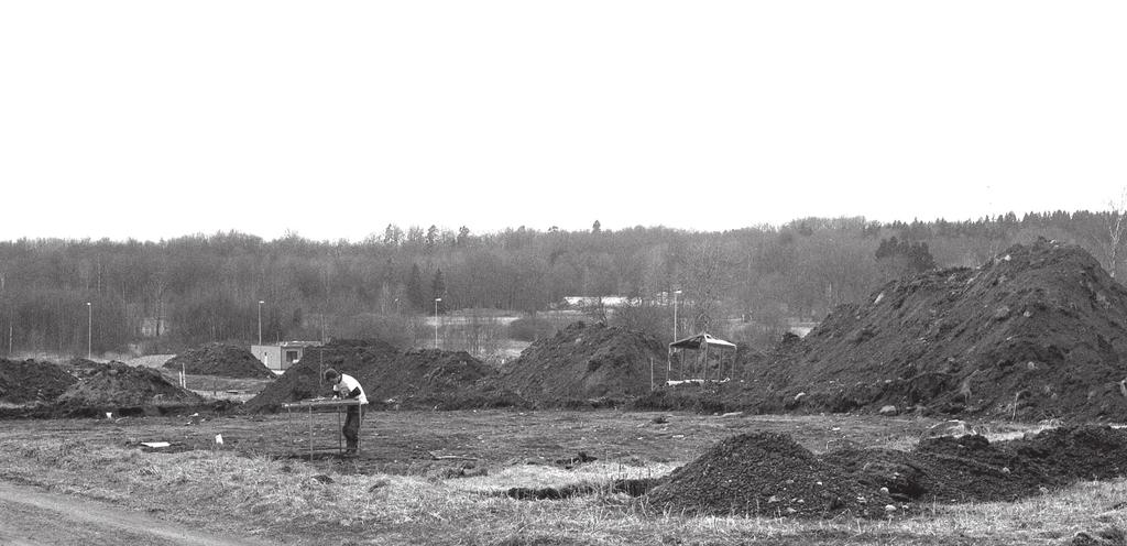 Härdar i Västhorja Arkeologisk förundersökning och särskild undersökning inför byggnation av villor, Värnamo