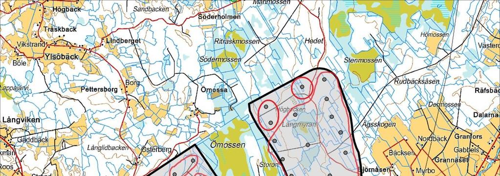 MILJÖKONSEKVENSBESKRIVNING 109 / 234 Det bedöms inte uppkomma några konsekvenser under driften, och serviceåtgärderna påverkar i normala situationer inte ytvattnet.