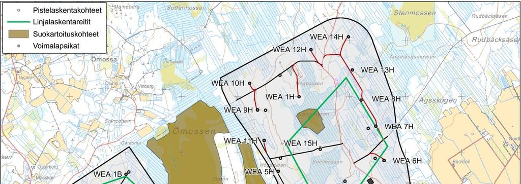 MILJÖKONSEKVENSBESKRIVNING 119 / 234 lisering av de områden som är värdefullast för fåglarna.
