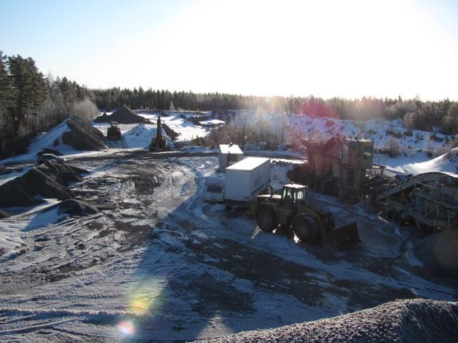 Jordarts- och berggrundskarta över projektområdet.