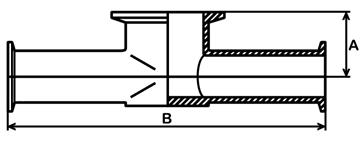 7 85.7 54.0 1153-BPE 76 4" 104.8 104.8 69.9 1153-BPE 102 Instrument T-rör - ASME BPE Utförande: ASME BPE BPE Tabell: DT-28 Ytjämnhet: AQ, AQP, AQX, AXP, se tabell sidan 5:20. Material: 316L Ansl.