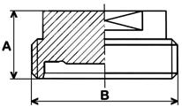 Blindhylsa, aseptisk - DIN (hane) Standard: DIN 11864-1 (1.4404/1.4435) Ansl. A B Artikelnr. 10 9 21.9 6470-DIN10 15 9 27.9 6470-DIN15 20 10 35.9 6470-DIN20 25 12 42.9 6470-DIN25 32 13 48.