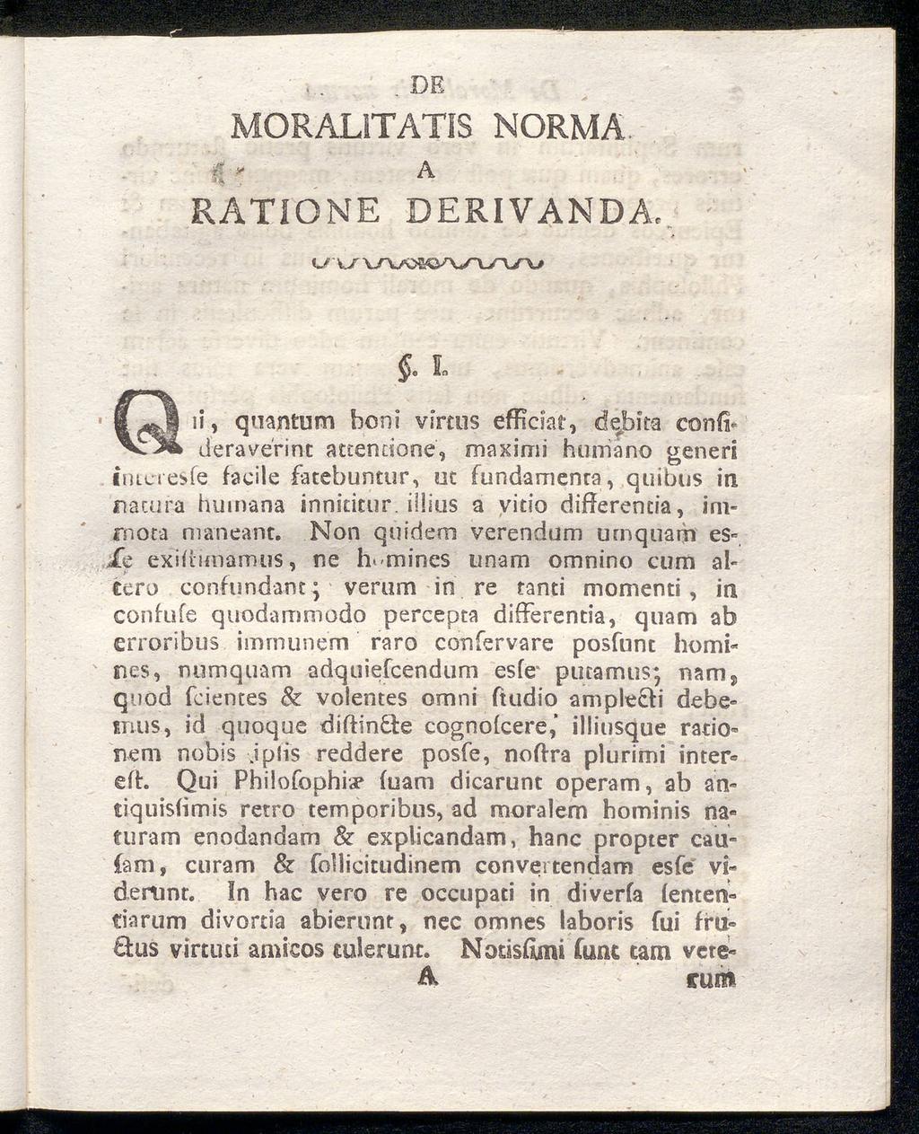 g v DE MORALITATiS NORMA A RATIONE DERIVANDA, \J \J \jr^s2s y\s\s\s\j.