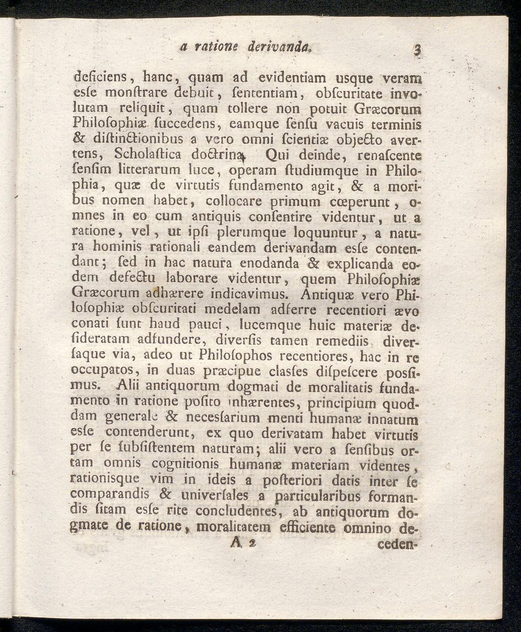 a ratione derivanda.