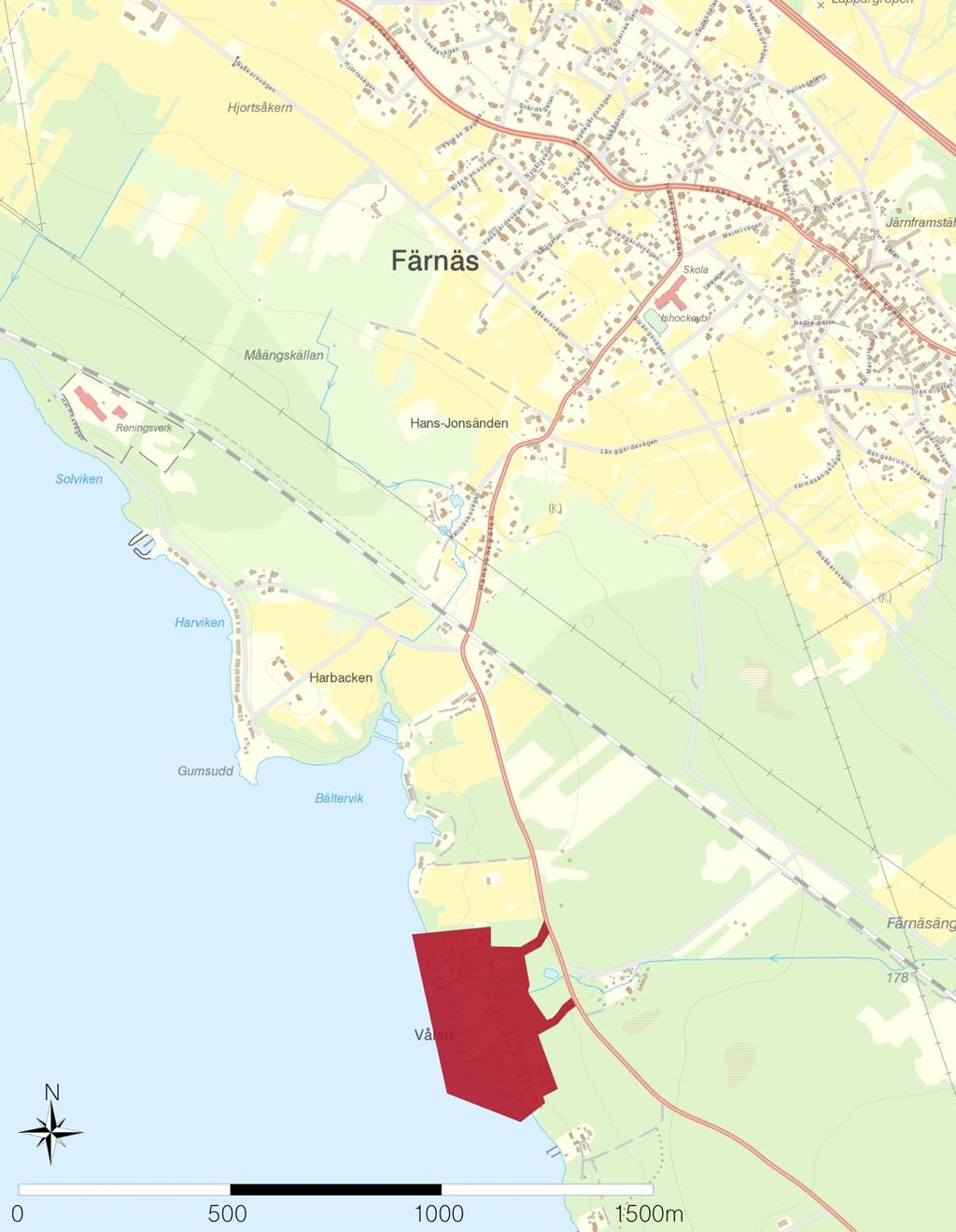 Plandata Området för Bp 12 är lokaliserat i södra Färnäs, söder om Hansjonsgatan och omfattar en area på knappt tio