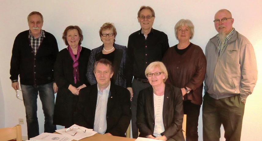 Årsmötet 2014 Styrelsen för 2014. Översta raden från vänster: Mikael Nyman, Janett Eriksson, Christina Åslund, Jan-Erik Kling, Karin Lindh och Torbjörn Axner. Sittande: Hans Eriksson och Iha Frykman.