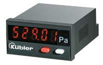 PANELINSTRUMENT, 24x48 mm Küblers panelinstrument har visning av aktuellt värde samt min/max och har ett enkelt menysystem för inställningar.