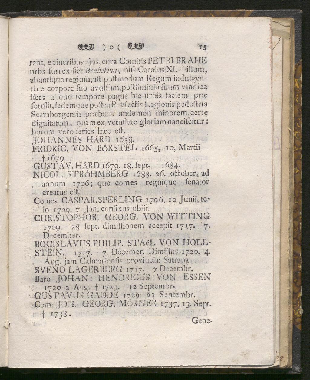 ) o (» IS ränt, ecineribasejus, ctira C om i eis PETKI BRAHE nrbs lurrexißec Bsctbdena, nili Carokis XL iliam, abantic]uoregkmi,ad poftniodum Regum indiligen tia e corpore fuo a vu 1 flim, po R1 i