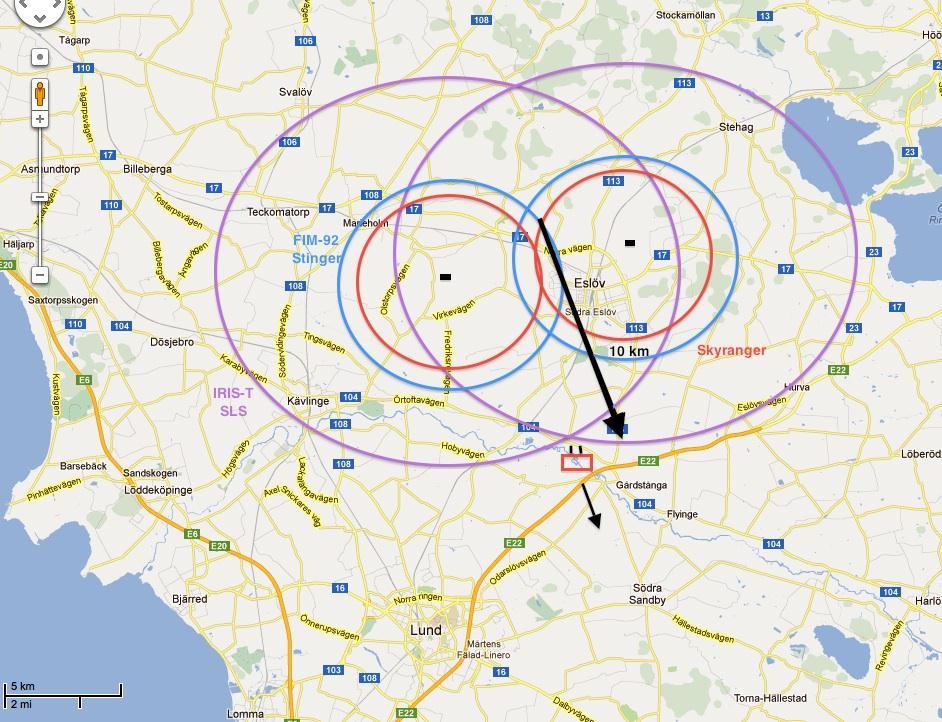 Bild 14 160, Utvisande karta över scenario tre. 5.3.