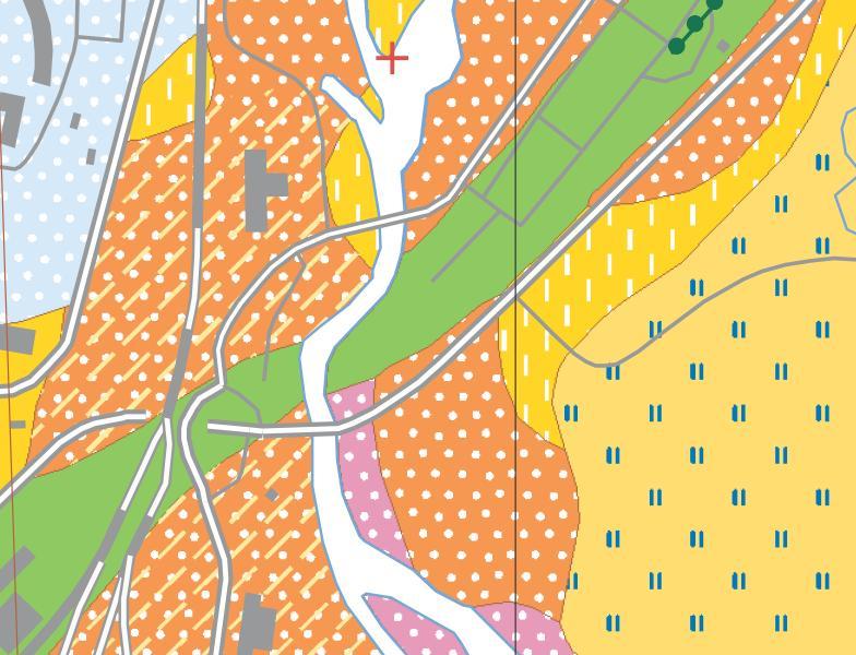 2.2 GEOLOGISKA OCH HYDROGEOLOGISKA FÖRHÅLLANDEN Jordartsammansättningen i området karakteriseras av den nordostsydvästligt genomgående Gävleåsen, figur 3.