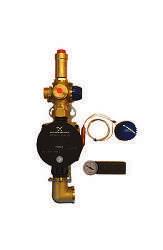 Levereras med Grundfos Alpha2 L 15-60 cirk.pump, upphängningsbeslag, reglerventil, backventil, termometer och avluftare.