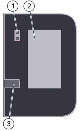 2 Struktur och funktion 2.2 Manöverpanelens struktur och funktion Struktur och delar för manöverpanelen vid easytouch Pos.