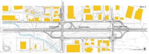 Jolengatan Illustration av trafikplatser och huvudgator