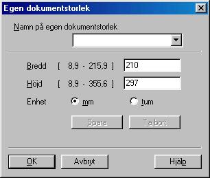 Skanning Dokumentstorlek Ställ in formatet på ett av följande alternativ: A4 210 x 297 mm JIS B5 182 x 257 mm Letter 8 1/2 x 11 tum Legal 8 1/2 x 14 tum A5 148 x 210 mm Executive 7 1/4 x 10 1/2 tum