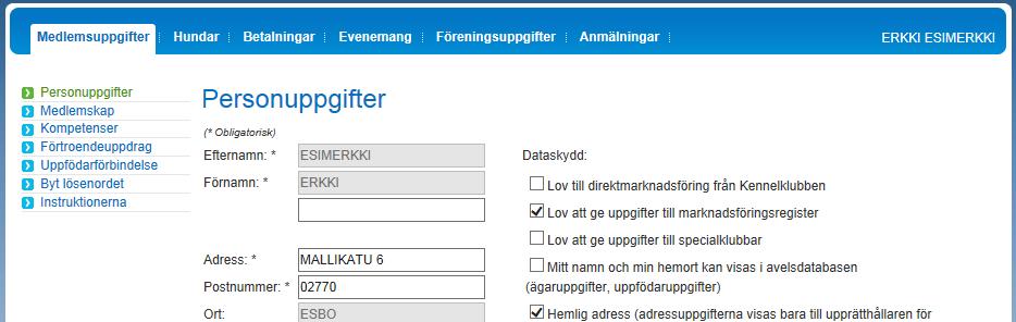 19.9.2016 3(13) Föreningsuppgifter-fliken I Omakoira kan man uppdatera föreningens grunduppgifter och förtroendeuppdrag samt anteckna årligen föreningens medlemsantal.