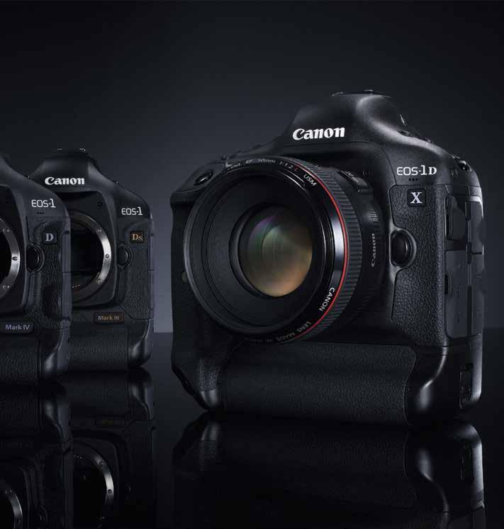 Spegelreflexkameror fortsättning... EOS-1D X Pressfotografer, sportfotografer och entusiaster som vill ha maximal respekt på fotoutflykten väljer denna kamera.