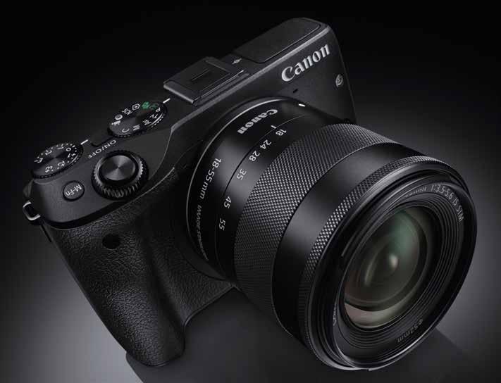 Kompakt- & systemkameror EOS M3 Detta är Canons andra systemkamera på den svenska marknaden. Att den ändå heter M3 beror på att EOS M2 bara släpptes i Japan.