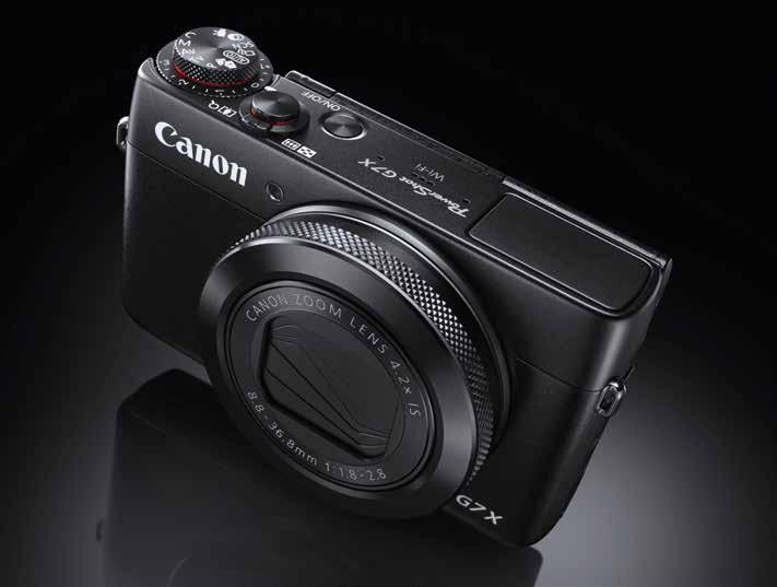 Kompakt- & systemkameror fortsättning... PowerShot G7 X Trots ett mycket kompakt format har G7 X en förhållandevis stor sensor för att vara en kompaktkamera.