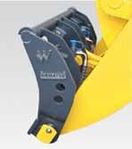 Hydrauliskt snabbfäste WA480-6 kan byta redskap på några få sekunder med en standard snabbkoppling, eller en förstärkt snabbkoppling av kiltyp.