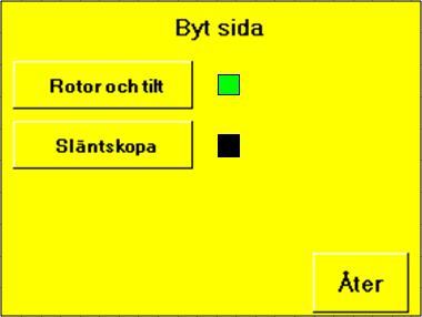 Typ av hydraulik Meny/Grundinställning/Typ av hydraulik. Det finns tre fördefinierade program i systemet som kan användas beroende på konfiguration av hydrauliksystemet på maskin och rotortilt.