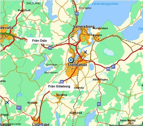 Vägvisning till Paradisskolan Vägvisning Från Oslo: Kör mot Uddevalla, där svänger ni av E6 och kör Rv. 44 mot Trollhättan (skyltat med Mariestad på sina håll) följ Rv.