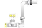 Vattenlås EXHAUSTO levererar även vattenlås till aggregatets kondensavlopp i dimension DN32.