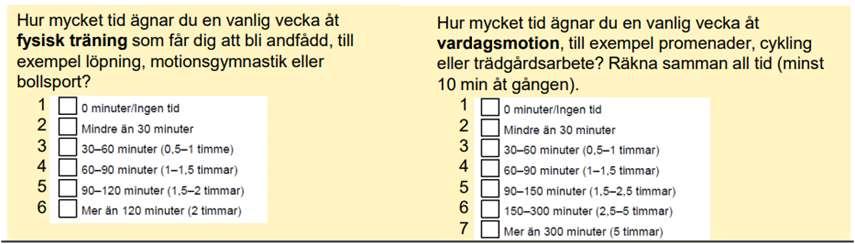 fysisk aktivitet?