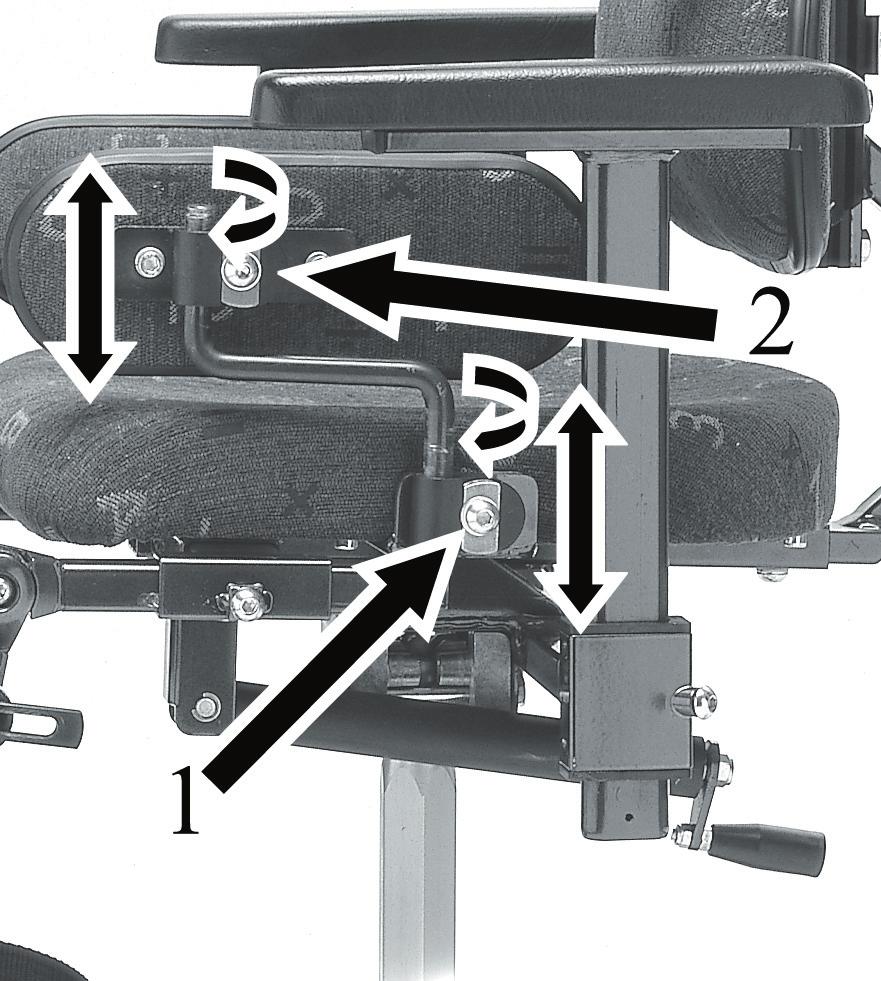 to the desired height. Tighten the screw. Djup: Lossa skruven (3). Justera till önskat Depth: Loosen the screw (3). Adjust to the desired depth. Tighten the screw. djup. Drag åt skruven.