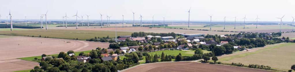Feldheim - en ort i tyska Brandenburg som är helt självförsörjande med energi - el från en vindpark med över