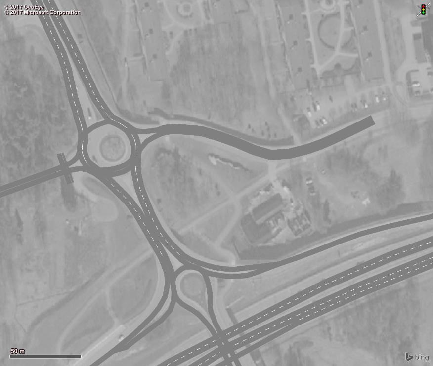 4.5.2 Trafikplats Viggbyholm och trafikplats Roslags Näsby En detaljerad analys i Vissim har gjorts för trafikplatserna Viggbyholm och Roslags Näsby.
