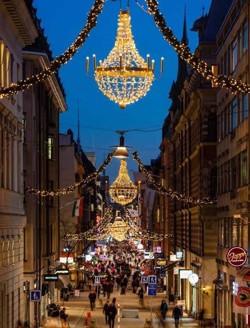 #STOCKHOLMSJUL Julbelysning där fler än 40 gator, platser och torg dekoreras utifrån en gemensamt framtagen inriktning.